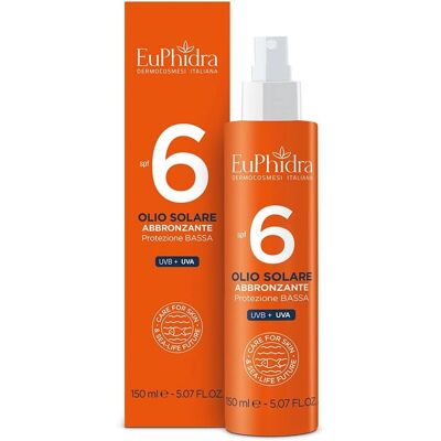 Euphidra Huile Solaire SPF6 - Accélère le Bronzage - Publicité Euphidra Huile Solaire SPF6 - Accélère le Bronzage - Publicité