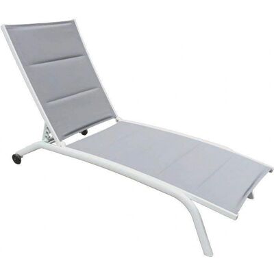 GARDENESS Bianco - Lettino prendisole - Sdraio da giardino GARDENESS Bianco - Lettino prendisole - Sdraio da giardino