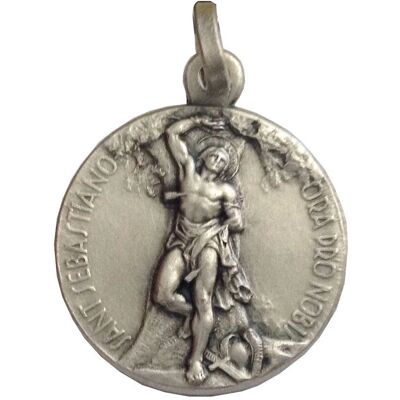 Igj Modelo 925-925 Prata de Lei Medalha de São Sebastião - Medalha de São Sebastião Igj Modelo 925-925 Prata de Lei Medalha de São Sebastião - Medalha de São Sebastião