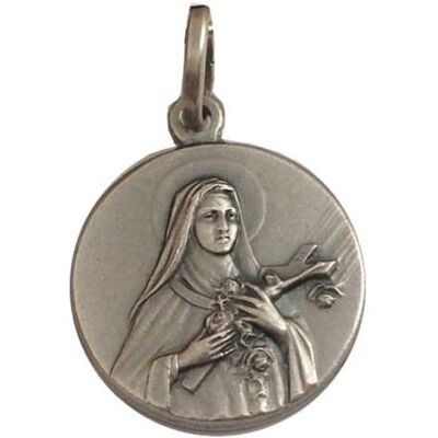 Medalha de Santa Tereza - Prata 925 - Dimensões: 2,7 x 1,8 cm Medalha de Santa Tereza - Prata 925 - Dimensões: 2,7 x 1,8 cm