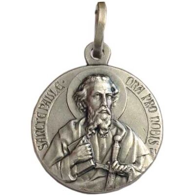 Médaille en Argent Sterling Saint Paul - 925 - Idéal Cadeau - Publicité Médaille en Argent Sterling Saint Paul - 925 - Idéal Cadeau - Publicité