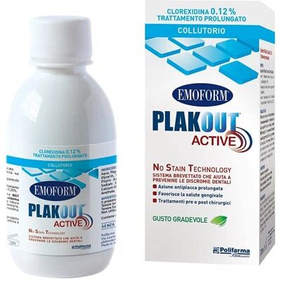 Polifarma Benessere Srl Emoform Plak Out Active - Collutorio per controllo placca duraturo Polifarma Benessere Srl Emoform Plak Out Active - Collutorio per controllo placca duraturo