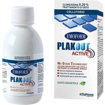 Polifarma Benessere Srl Emoform Plak Out Active 0,20% - Collutorio Polifarma Benessere Srl Emoform Plak Out Active 0,20% - Collutorio