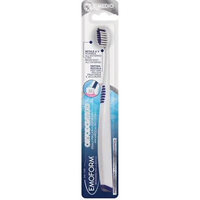 Polifarma Benessere Srl Emoform Orthodontisch Tandenborstel - 1 Stuk Polifarma Benessere Srl Emoform Orthodontisch Tandenborstel - 1 Stuk