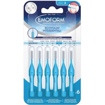 Polifarma Benessere Srl Emoform Spazzolini Interdentali - Soft Care - ISO 3, 6 pezzi Polifarma Benessere Srl Emoform Spazzolini Interdentali - Soft Care - ISO 3, 6 pezzi