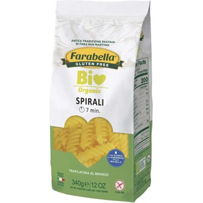 Farabella Bezglutenowe Spirale z Kukurydzy i Ryżu - 340g Farabella Bezglutenowe Spirale z Kukurydzy i Ryżu - 340g