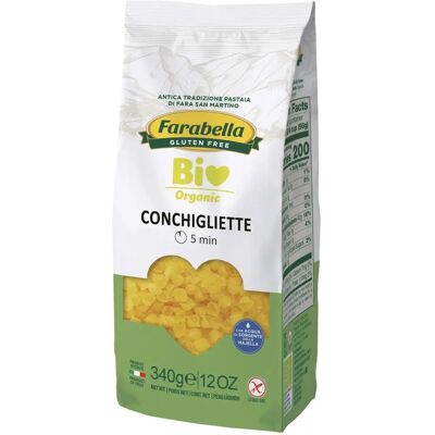 Farabella Bio Conchigliette z kukurydzy i ryżu - Makaron Farabella Bio Conchigliette z kukurydzy i ryżu - Makaron