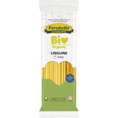 Linguine Biologiche Mais-Riso Farabella - 340g Linguine Biologiche Mais-Riso Farabella - 340g