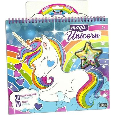 Nice & Nasty Magic Einhorn Buch - Malen & Aufkleber für Kinder Nice & Nasty Magic Einhorn Buch - Malen & Aufkleber für Kinder