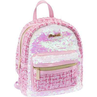 Nice & Nasty S.R.L. Girabrilla Pink Tweed Rucksack - Rucksack Nice & Nasty S.R.L. Girabrilla Pink Tweed Rucksack - Rucksack