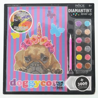 Doggycorn Russell Diamant Mosaik Kunstset - Kreatives Bastelset für Kinder Doggycorn Russell Diamant Mosaik Kunstset - Kreatives Bastelset für Kinder