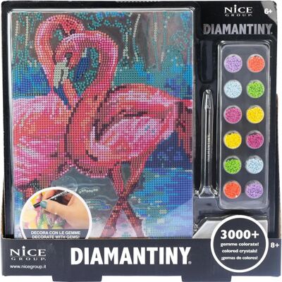 NICE Diamantiny - Niebieski flamingo mozaika NICE Diamantiny - Niebieski flamingo mozaika