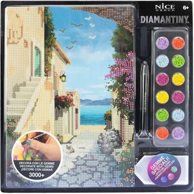 NICE Diamantiny 96351 Paesaggio Costiero Mosaico - Kit Arte Fai-da-Te NICE Diamantiny 96351 Paesaggio Costiero Mosaico - Kit Arte Fai-da-Te