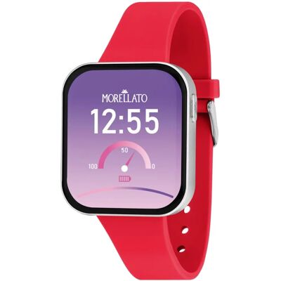 Montre connectée rectangulaire rouge Morellato R0151173501 - Smartwatch - Publicité Montre connectée rectangulaire rouge Morellato R0151173501 - Smartwatch - Publicité