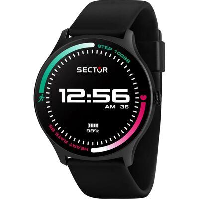 Sector No Limits Smartwatch - Wasserfest IP68 - Silikonarmband - AMOLED-Display - 51x45mm - Smartwatch Sector No Limits Smartwatch - Wasserfest IP68 - Silikonarmband - AMOLED-Display - 51x45mm - Smartwatch