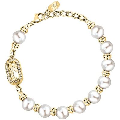 Karl Lagerfeld Perlenarmband - Edelstahl - Gelbgold Karl Lagerfeld Perlenarmband - Edelstahl - Gelbgold