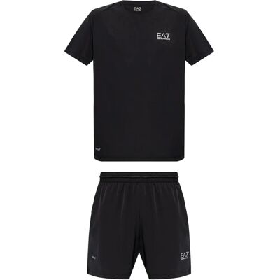 Conjunto de camiseta y pantalones cortos EA7 Ventus 7 - Negro Conjunto de camiseta y pantalones cortos EA7 Ventus 7 - Negro