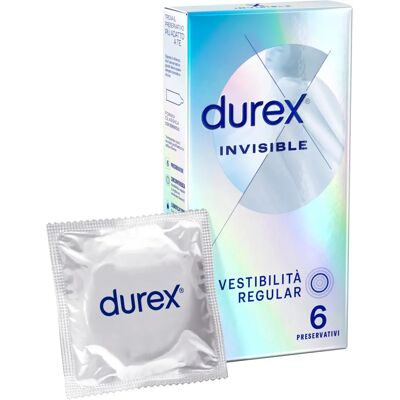 Preservativi Ultra Sottile Durex Invisible - Confezione da 6 Preservativi Ultra Sottile Durex Invisible - Confezione da 6