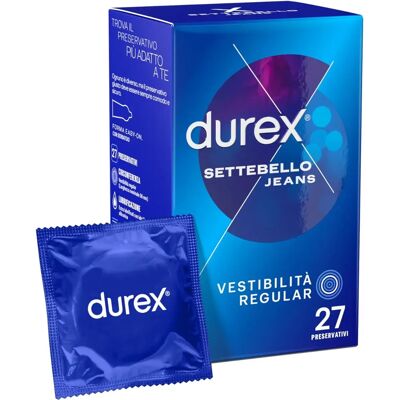 Preservativo Durex Jeans - Easy-on, 56mm, 27 pezzi Preservativo Durex Jeans - Easy-on, 56mm, 27 pezzi