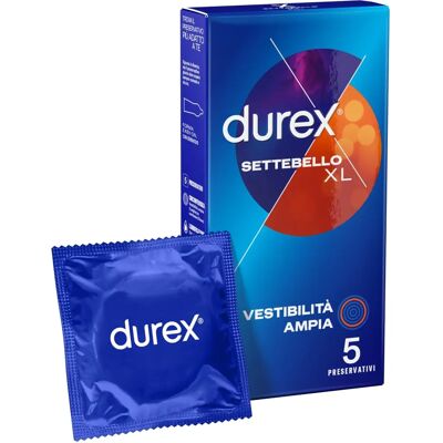 Preservativi Durex Settebello XL - Comfort e Sicurezza Preservativi Durex Settebello XL - Comfort e Sicurezza