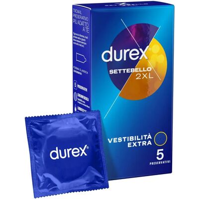 Durex Settebello 2XL Preservativi - Extra Large per Comfort Durex Settebello 2XL Preservativi - Extra Large per Comfort