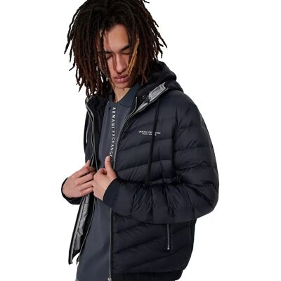 Puchowa kurtka Armani Exchange (8NZB53-ZNW3Z) - granatowa Puchowa kurtka Armani Exchange (8NZB53-ZNW3Z) - granatowa