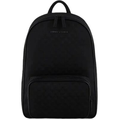Czarny plecak z logo Emporio Armani - Plecak Czarny plecak z logo Emporio Armani - Plecak