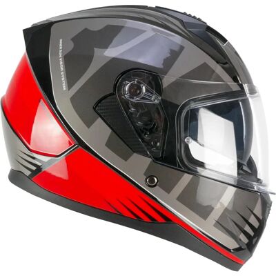 Ska-P 3MHG Grijs-Rood Motorhelm - Motorhelm Ska-P 3MHG Grijs-Rood Motorhelm - Motorhelm