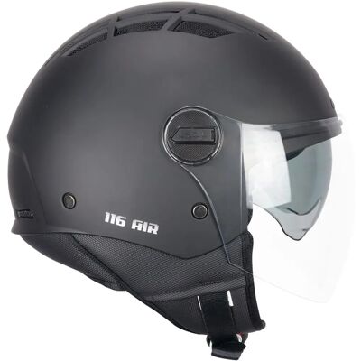 Casco Jet CGM 116A AIR MONO Mat zwart - Motorhelm Casco Jet CGM 116A AIR MONO Mat zwart - Motorhelm
