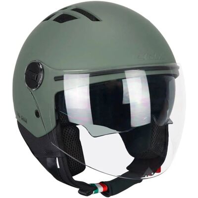 Motorcykelhjälm Jet CGM 116A AIR MONO Matt Grön - Helmet Motorcykelhjälm Jet CGM 116A AIR MONO Matt Grön - Helmet