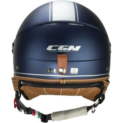 Casco de Moto Vintage Azul Plata Satinado CGM 191V PIX - Motorcycle Helmet Casco de Moto Vintage Azul Plata Satinado CGM 191V PIX - Motorcycle Helmet