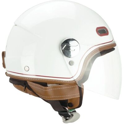 CGM - 191V PIX VINTAGE - Bianco Bordeaux - Casco de moto CGM - 191V PIX VINTAGE - Bianco Bordeaux - Casco de moto