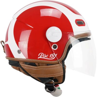CGM - 191G PIX SPRINT - Rosado Blanco - Jet motorcycle helmet CGM - 191G PIX SPRINT - Rosado Blanco - Jet motorcycle helmet
