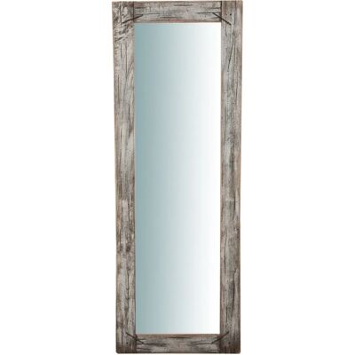 BISCOTTINI Wooden Rectangular Wall Mirror - Rustic, Vintage Style - 180x65 cm BISCOTTINI Wooden Rectangular Wall Mirror - Rustic, Vintage Style - 180x65 cm