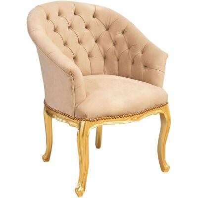 Biscottini - Louis XVI Armchair - Buchenholz - Goldfinish - Armchair Biscottini - Louis XVI Armchair - Buchenholz - Goldfinish - Armchair