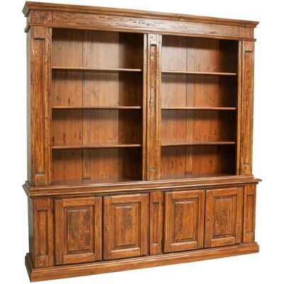 Biscottini - Country - limewood - walnut - 230x47x235 cm - Library Biscottini - Country - limewood - walnut - 230x47x235 cm - Library