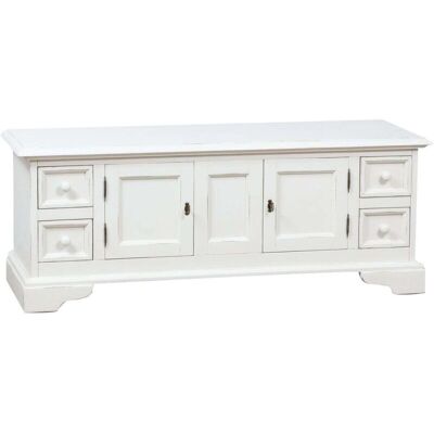 BISCOTTINI - Mobile porta tv tiglio - Bianco - TV stand BISCOTTINI - Mobile porta tv tiglio - Bianco - TV stand