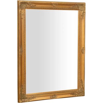 Złote Lustro Ścienne BISCOTTINI - 64x84x5 cm Łazienka Sypialnia Złote Lustro Ścienne BISCOTTINI - 64x84x5 cm Łazienka Sypialnia