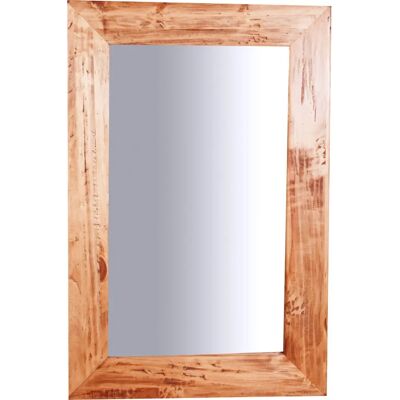 Espejo de Pared de Madera BISCOTTINI - 60x3x90cm - Estilo Rural Espejo de Pared de Madera BISCOTTINI - 60x3x90cm - Estilo Rural
