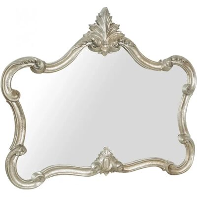 Biscottini Oud Zilveren Wandspiegel Biscottini Oud Zilveren Wandspiegel