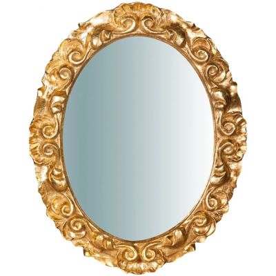 Specchio da Parete Biscottini Foglia d'Oro Anticato - 25x2,5x31cm Decorazione Specchio da Parete Biscottini Foglia d'Oro Anticato - 25x2,5x31cm Decorazione