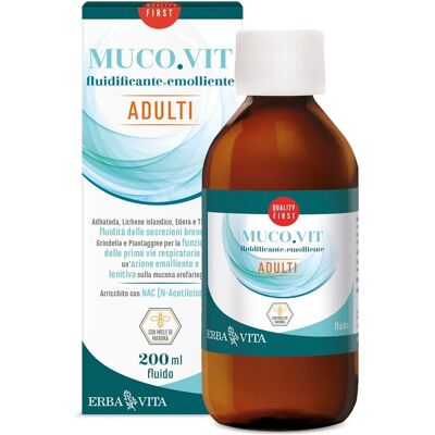 Erba Vita Mucovit Fluido Adulti 200ml - Integratore Respiratorio Erba Vita Mucovit Fluido Adulti 200ml - Integratore Respiratorio
