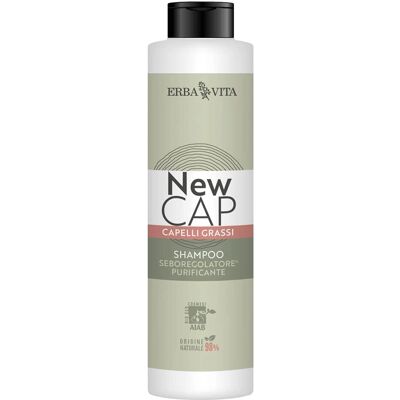 Szampon New Cap od Erba Vita - Kontrola sebum dla tłustych włosów - 250ml Szampon New Cap od Erba Vita - Kontrola sebum dla tłustych włosów - 250ml