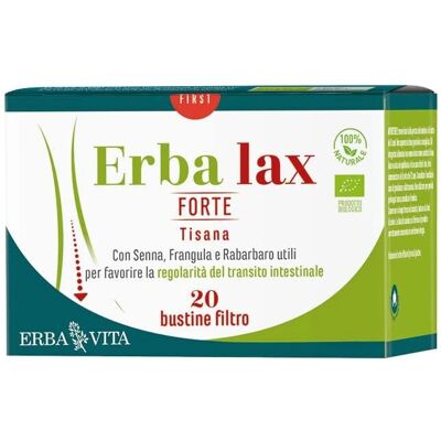 Erba Vita Erbalax Forte Tisana Bio per il Benessere Intestinale - Tisana alle Erbe Erba Vita Erbalax Forte Tisana Bio per il Benessere Intestinale - Tisana alle Erbe