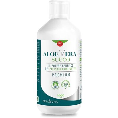 Erba Vita Aloe Vera Succo Premium - Integratore 1000ml Erba Vita Aloe Vera Succo Premium - Integratore 1000ml