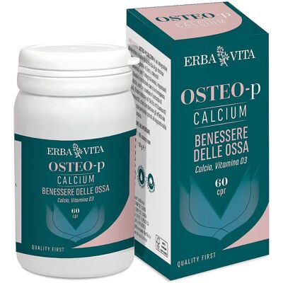 Erba Vita Osteo-P Calcio - Supporto Osseo - 60 Compresse Erba Vita Osteo-P Calcio - Supporto Osseo - 60 Compresse