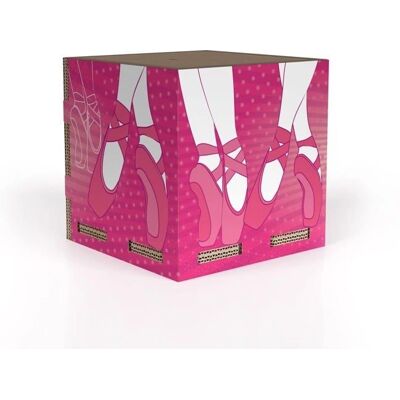 Rippotai - p05 - Cubo Balett spelbox för sovrum med illustration Dansskor Liten 24 cm - Toy Storage Box Rippotai - p05 - Cubo Balett spelbox för sovrum med illustration Dansskor Liten 24 cm - Toy Storage Box