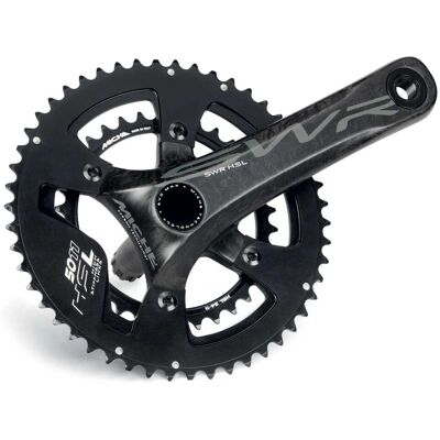 Guarnitura Miche SWR 10V in fibra di carbonio - 172mm, 34-50T, BSA Guarnitura Miche SWR 10V in fibra di carbonio - 172mm, 34-50T, BSA