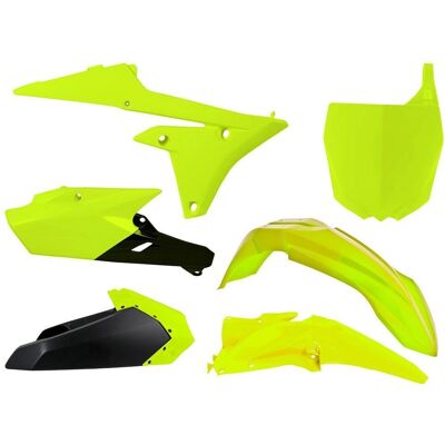 Kit Plastique Résistant aux Chocs Yamaha YZF F - Noir et Jaune - Publicité Kit Plastique Résistant aux Chocs Yamaha YZF F - Noir et Jaune - Publicité