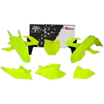 Kit plastique Racetech Jaune néon/noir pour KTM SX - Kit plastique - Publicité Kit plastique Racetech Jaune néon/noir pour KTM SX - Kit plastique - Publicité